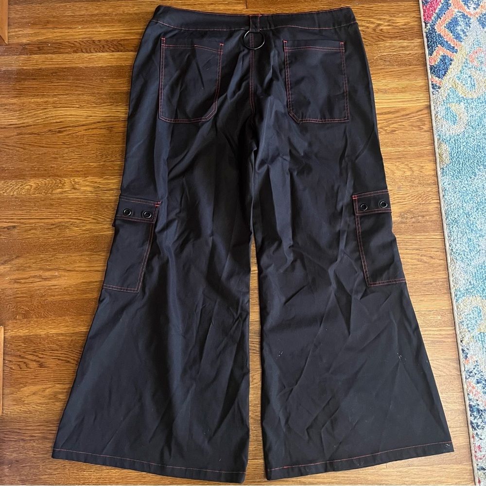 NWT Killstar wide flare pants 4X Night Species Bondage goth punk - Picture 6 of 8